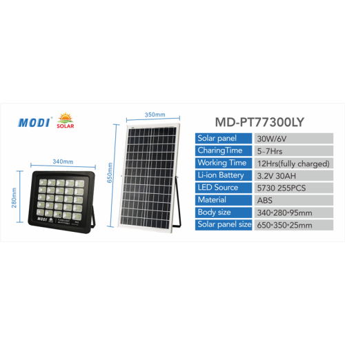 300W Solar LED Street Lights