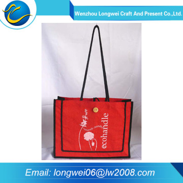 China munufacture cheap promotional recycled jute shopping bag