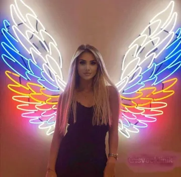 Custom Fast Delivery LED Light Neon Sign - Angel Wings & Logo Signs (No MOQ)