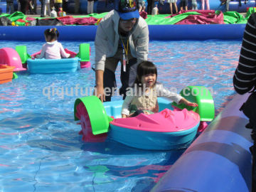 Hot sale kids water paddle boat/plastic paddle boat/pontoon paddle boat