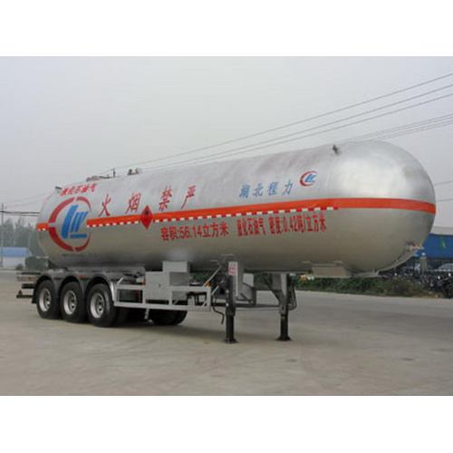 13m Liquefied Gas Transport Semi Trailer 23.6Tons