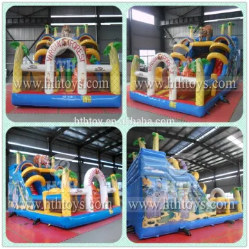 Cartoon themed inflatable bouncing castle for party