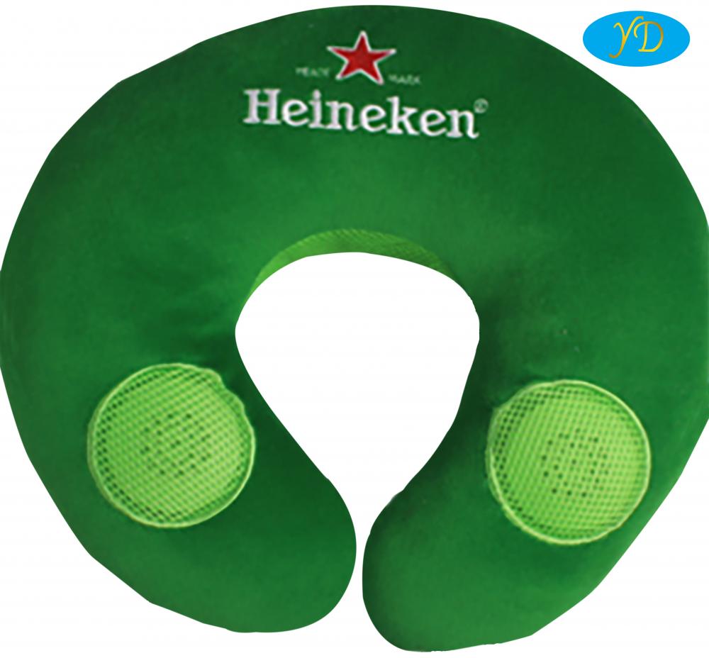 Travesseiro de música do tipo personalizado (cerveja Heineken)