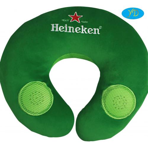 Travesseiro de música do tipo personalizado (cerveja Heineken)