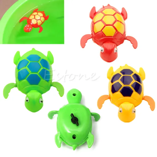 Kids Baby Child Wind Up Swimming Animal Floating Turtle Pool Bath Time Toy