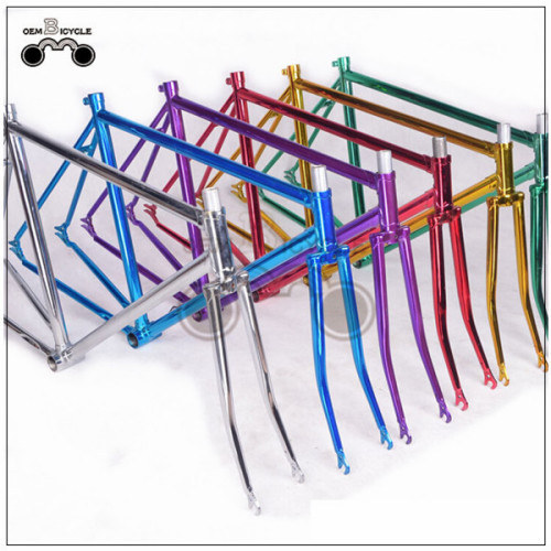 700C galvaniza pintura frame da bicicleta da engrenagem de aço fixa