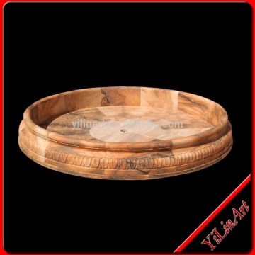 Natural Yellow Stone Marble Water Pool For Garden Fountain Decoration