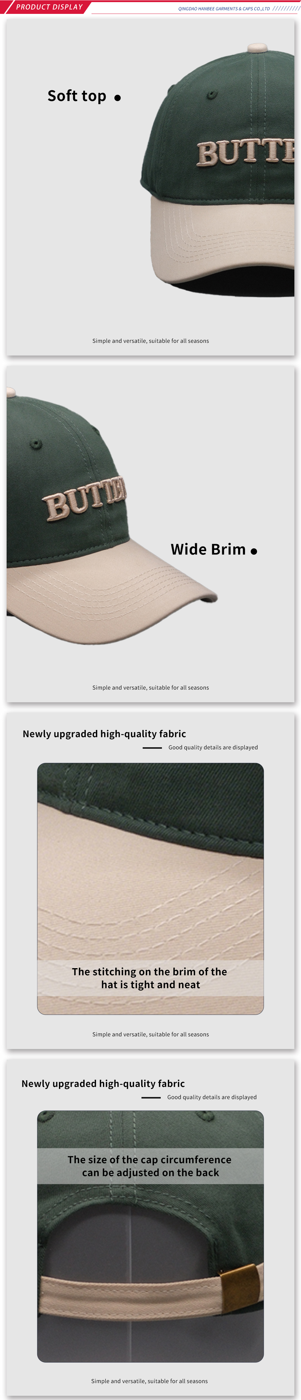 Custom 3D Embroidered Baseball Cap