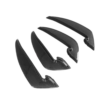 RSO1R สไตล์มันวาวคาร์บอนไฟเบอร์หน้ารถ Canards สำหรับ Audi RS4 B9 2019-2020