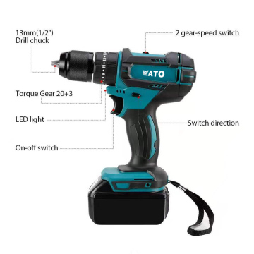 ATO A80121204T Pin lithium-ion 18V cho máy khoan búa quay không dây