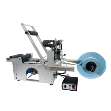 Semi-Automatic Round Bottle Adhesive Sticker Labeling Machine MT50