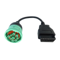 J1939 macho 16pin obd2 cable femenino a 9pin