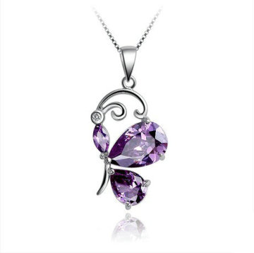 Charm New Design Diamond Butterfly Pendant (FQ-1156)