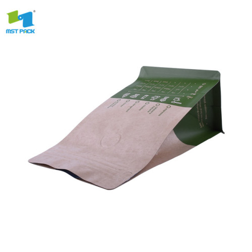 Stand up kraft paper mylat bag stampa personalizzata con ziplock