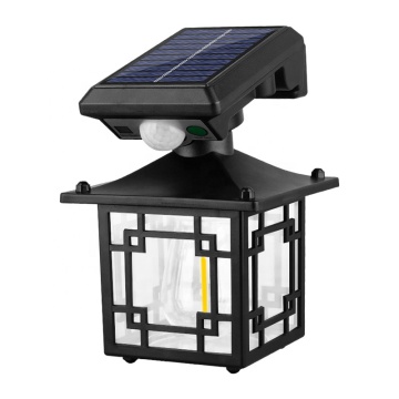 Modern Waterproof Solar Garden LED Wall Lamp with Motion Sensor and Remote Control for Outdoor Use