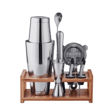 Bartender Kit: 10-Piece Cocktail Shaker Set with Accessories