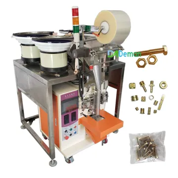 Hot Sell Screw Rubber Foot Weigher Packer Rivet Pin Cork Weighing Packing Machine" 

However, to make it more concise and SEO-friendly, you might consider:

"Screw Rubber Foot Weigher & Packing Machine - Hot Sell