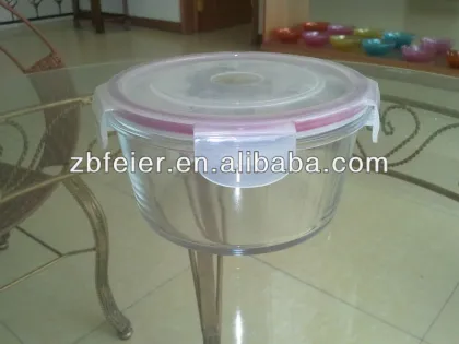 Round Borosilicate Fresh Box,Fresh box for Baking,Airtight Preserving Box,Borosilicate Crisper