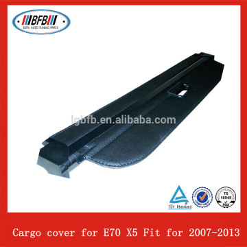 retractable rear luggage cargo cover FOR BMW X5 E70 2007-2013 black canvas