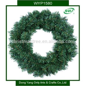 hot selling indoor green artificial christmas wreaths
