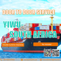 Servicio internacional de carga puerta a puerta desde Yiwu hasta Sudáfrica