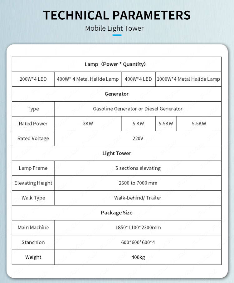 7m mobile light tower 2