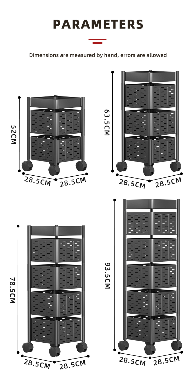 Kitchen Corner 4-Tier Vegetable Shelf Rack