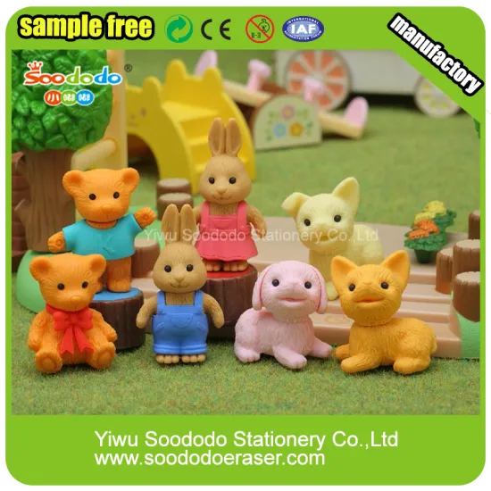 Wholesale Novelty 3D Shaped Eraser Preschool Educational Toys For Kids