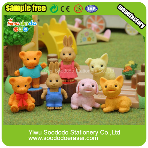 Wholesale Novelty 3D Shaped Eraser Preschool Educational Toys For Kids