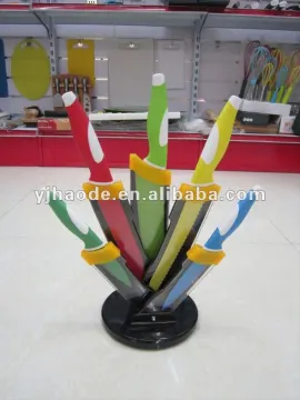 5 Piece color blade non-stick knife set