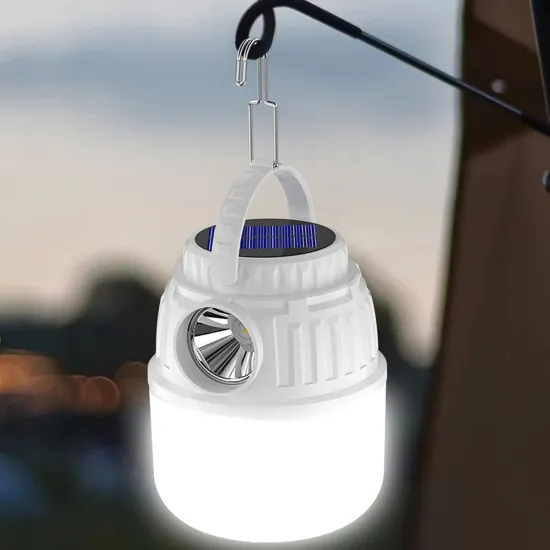 Portable Solar-Powered 4-Mode Water-resistant Rechargeable LED Torch Light