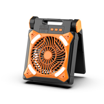 USB Rechargeable 270° Rotatable Portable Outdoor Camping Fan with 10800mAh Battery and Light