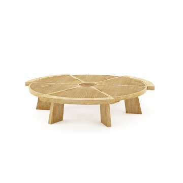 Table basse en bois rond moderne