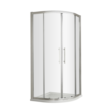 PTB Modern Shower Room Polished Satin Chrome Aluminum Glass Shower Enclosure
