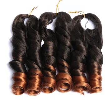 Wholesale Synthetic Hair Extensions Loose Long Wavy Crochet Braid Hair Pre Stretched OmbreWavy Braiding Hair For Black Women