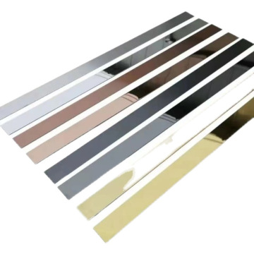 Jutye Stainless Steel Tile Trim - Gold Mirror for Wall and Furniture Decoration