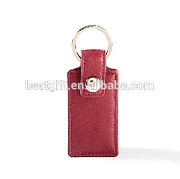 red leather strap keychain