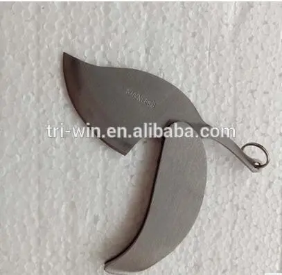 stainless steel mango shape pocket knife Leaf blade key pocket folding knife Outdoor knife