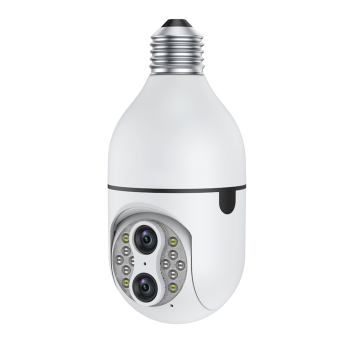 4X Zoom Night Vision PTZ Wifi Bulb Camera