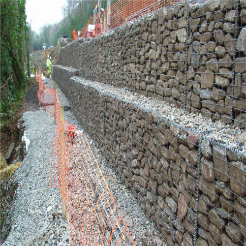 Double Twist Heavy Gegalvaniseerde geweven Gabion-mand