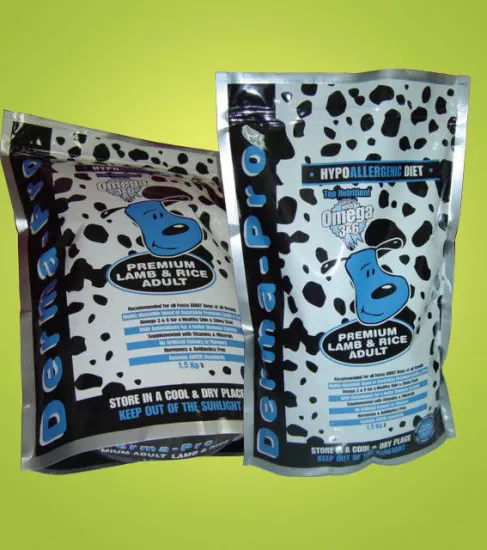 Custom Laminated Plastic Pet Food Packaging P Stand Up Pouch Bags With Zipper Ziplock