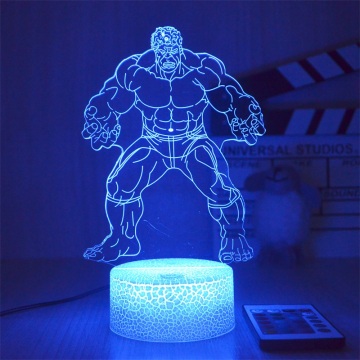 Marvel Super Heroes 3d LEM LAMP LEMIR: Spider-Man, Iron Man, Hulk et Deadpool