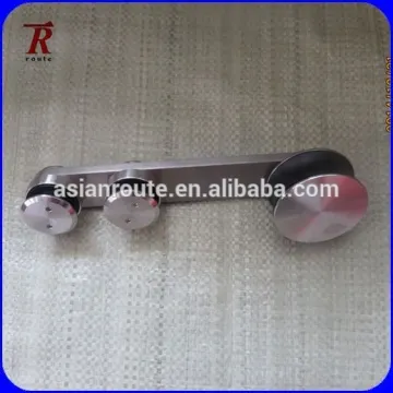 stainless steel glass door hanger