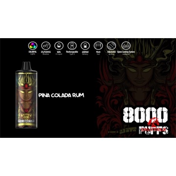 vape-wraps energía 8000puffs malla bobina