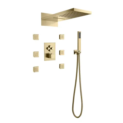 Overhead Brass Watermark Shower Head