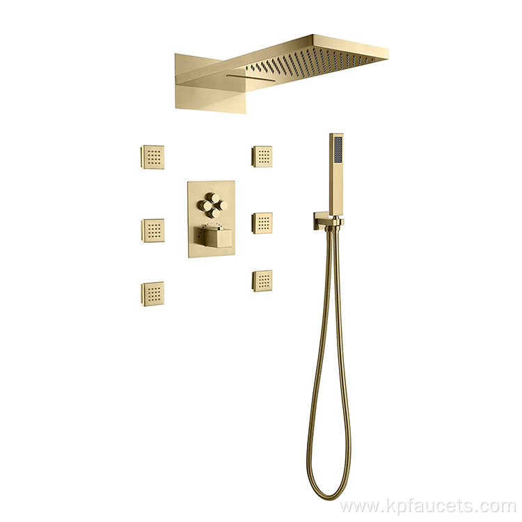 Overhead Brass Watermark Shower Head