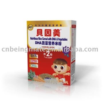 Infant Nutritious Rice Cereal( DHA &amp; Vegetables Stage 2 )