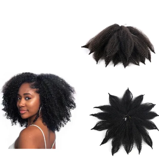 8 inch Afro Kinky Twist Crochet Hair Extension Braids Marley Hair Synthetic Weaves Braiding Hair