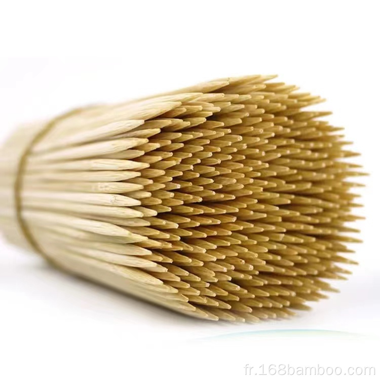 Biodégradable BBQ Barning Bamboo Kebabs Sticks