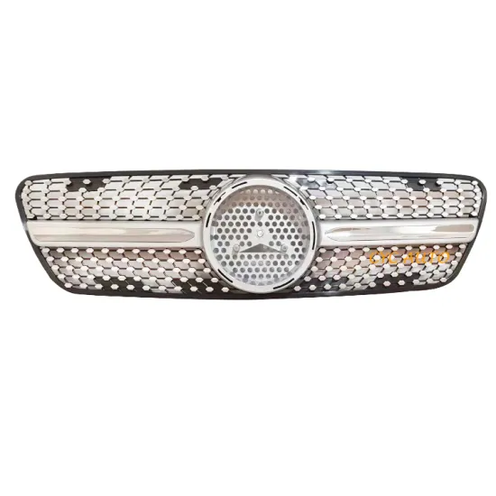 ML Class ABS Plastic Silver Chrome W163 Diamond Grille for Mercedes Benz ML Class